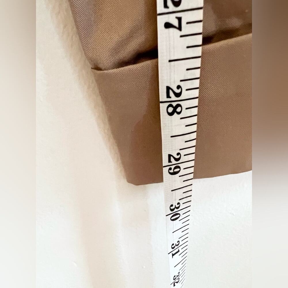 ZARA Women's Size Small Light Brown Wide-Leg Satin Trousers High-Waisted Pants S - Picture 9 of 12
